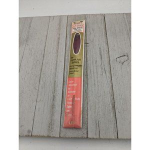 Vintage J&P Coats Neck Opening Metal Zipper 22" Bayberry Red 39-B